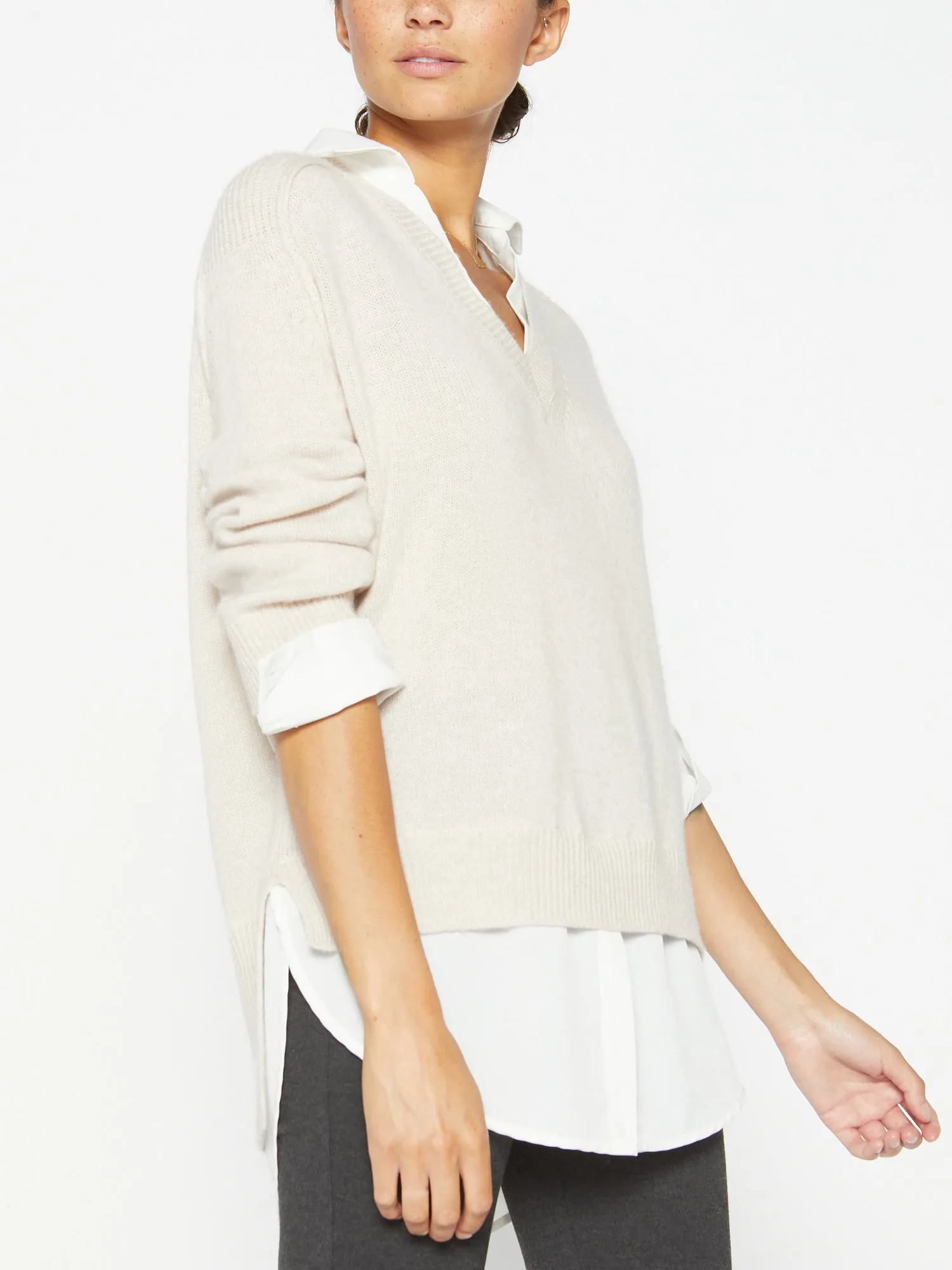 The Looker Layered V-Neck sold by Brochu Walker product image thumbnail 3