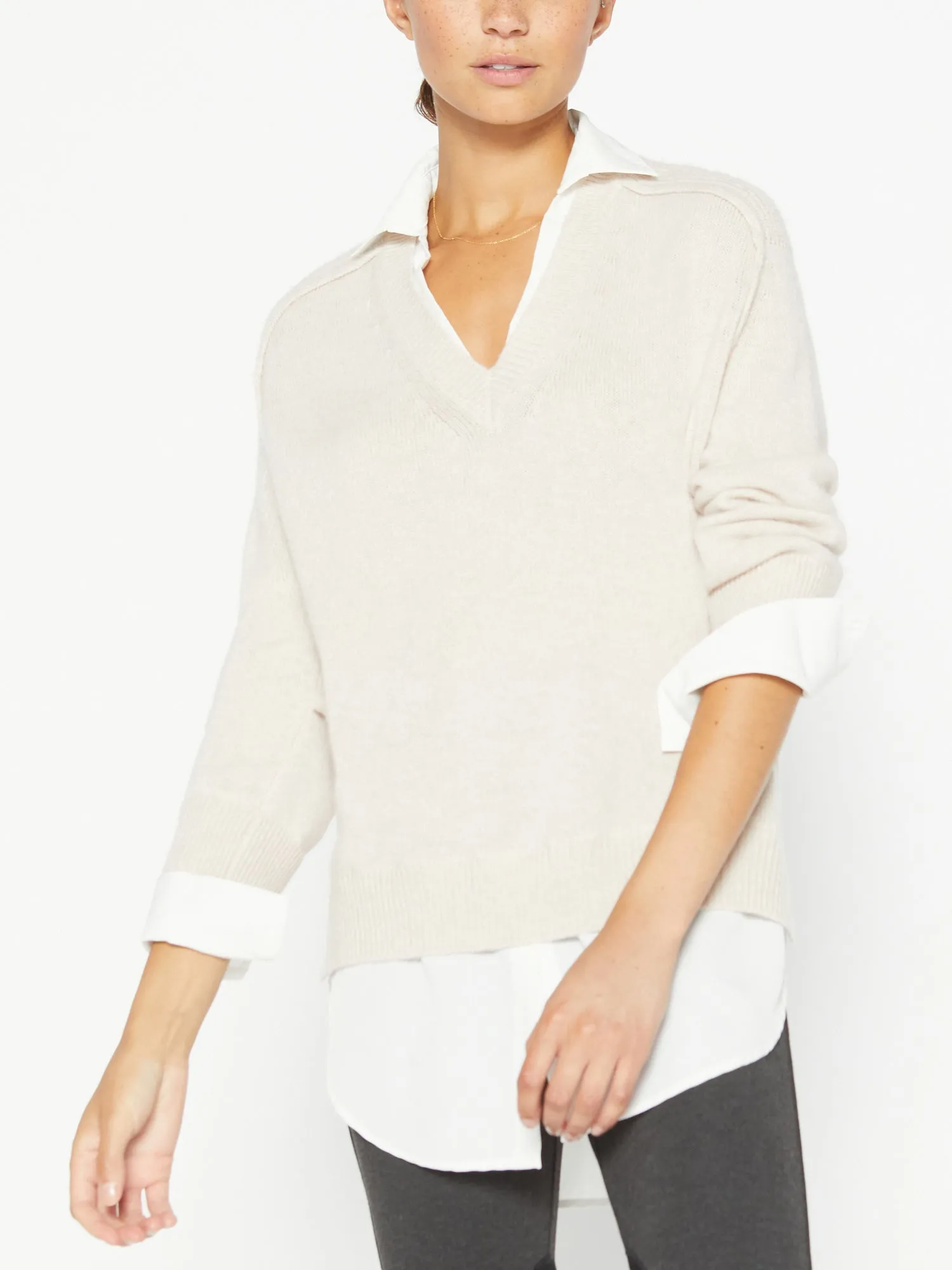 The Looker Layered V-Neck sold by Brochu Walker product image thumbnail 4