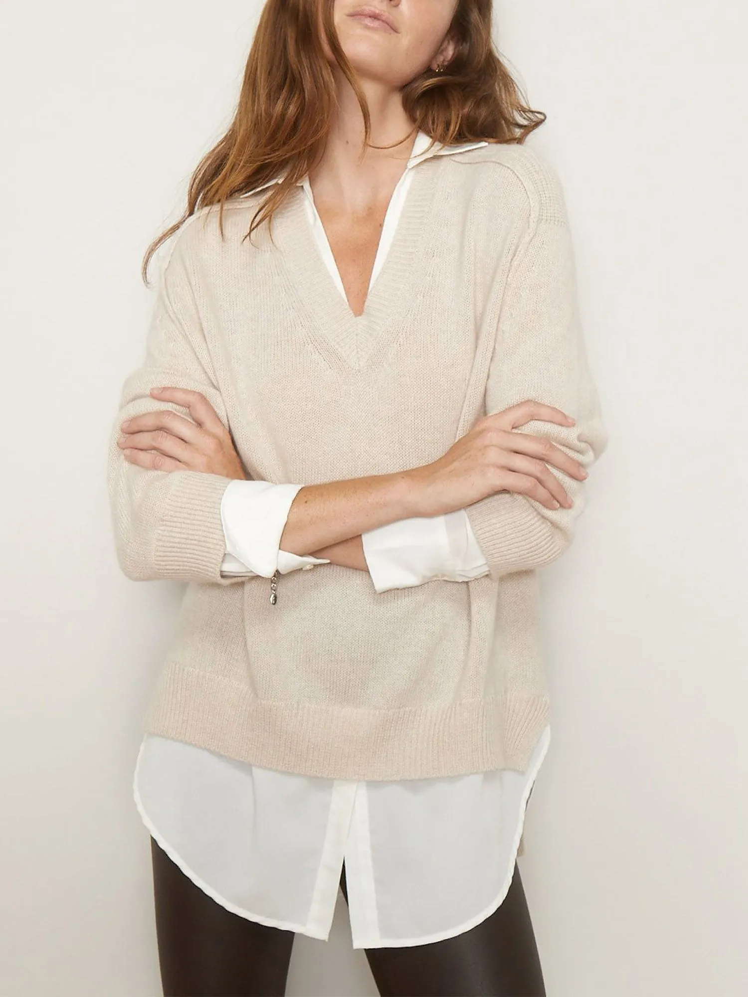 The Looker Layered V-Neck sold by Brochu Walker