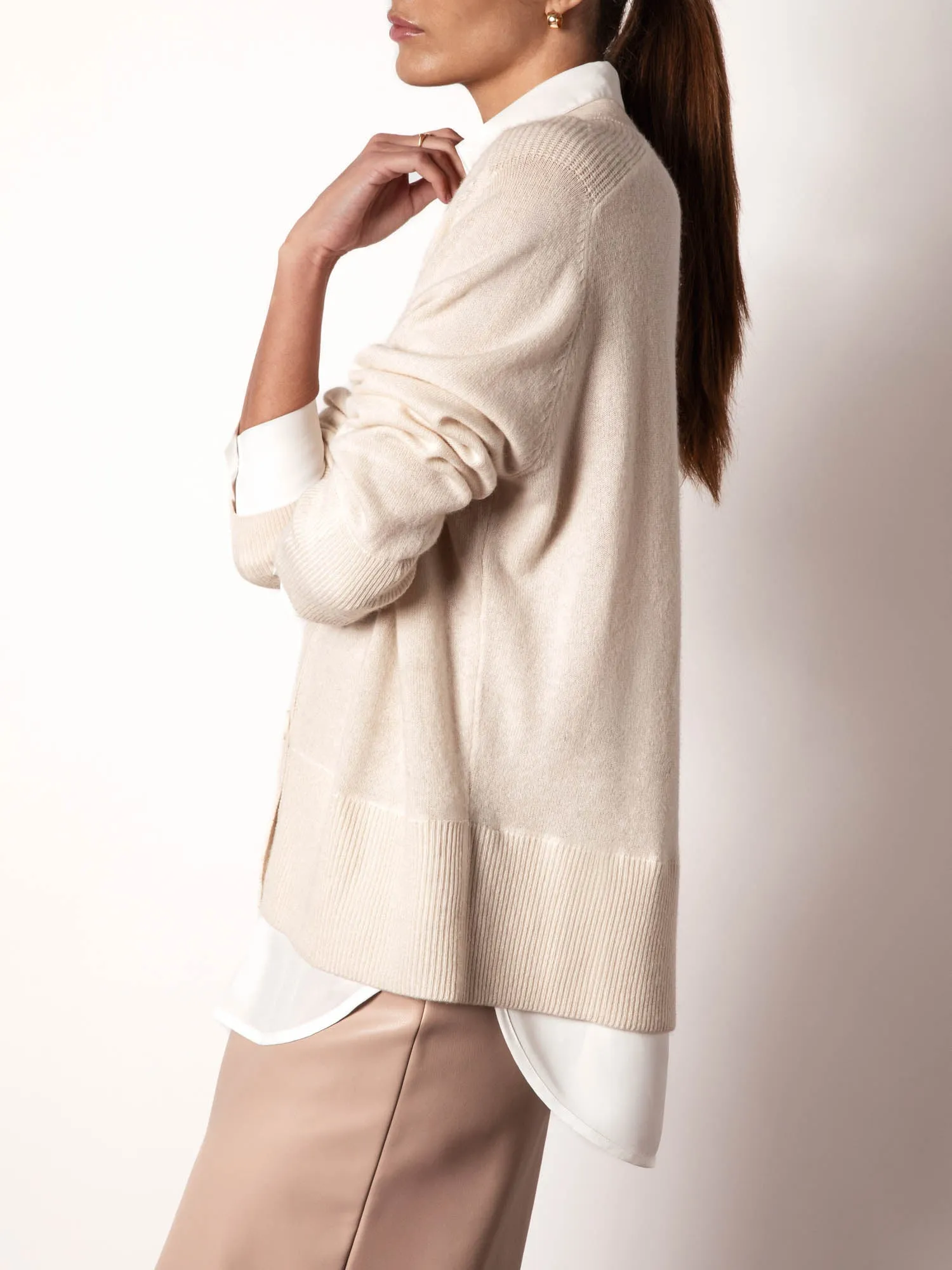The Callie Layered Looker Cardigan sold by Brochu Walker product image thumbnail 2