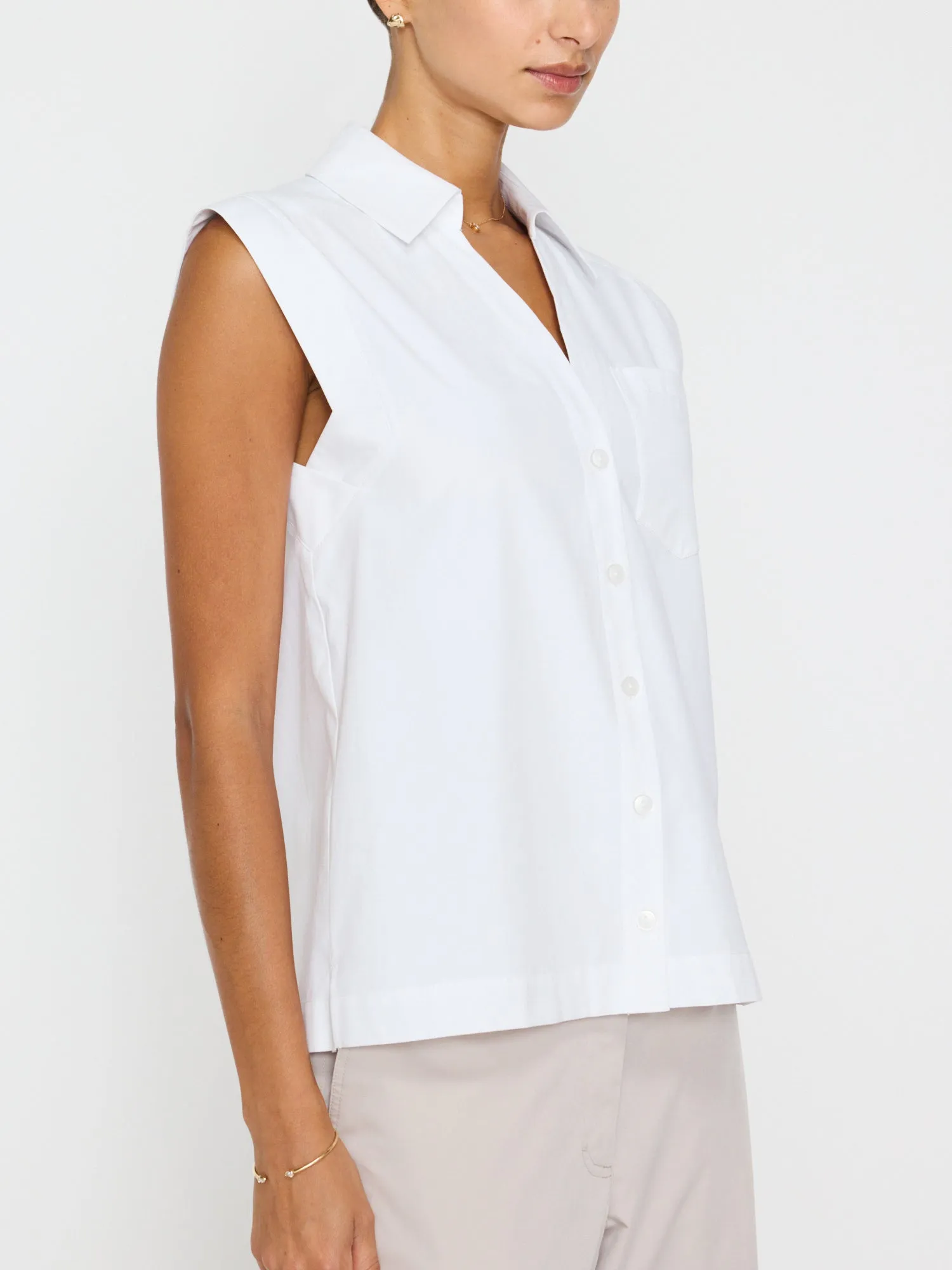The Elias Sleeveless Shirt sold by Brochu Walker product image thumbnail 5