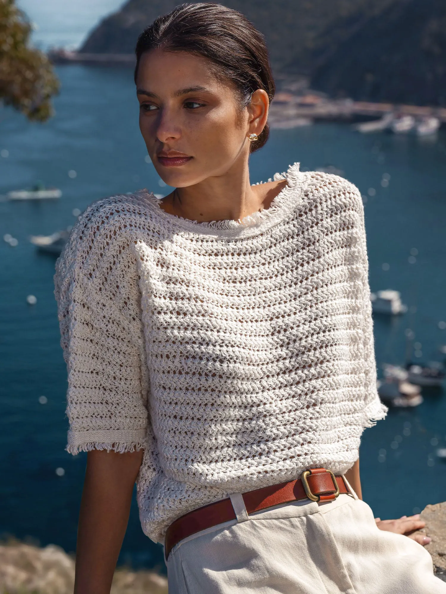 The Simi Fringe Pullover sold by Brochu Walker