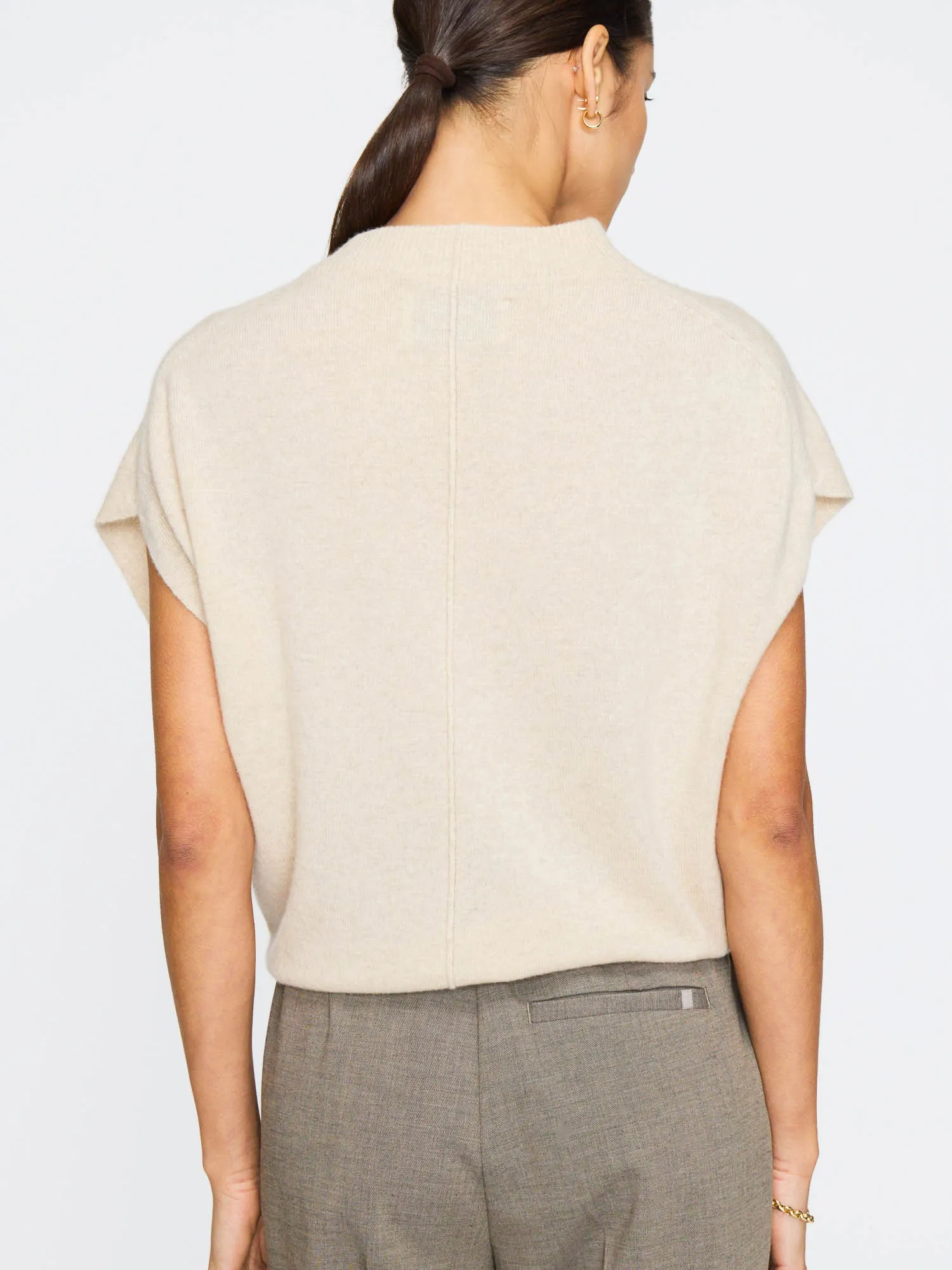 The Morten Funnel Neck Cashmere Top sold by Brochu Walker product image thumbnail 4