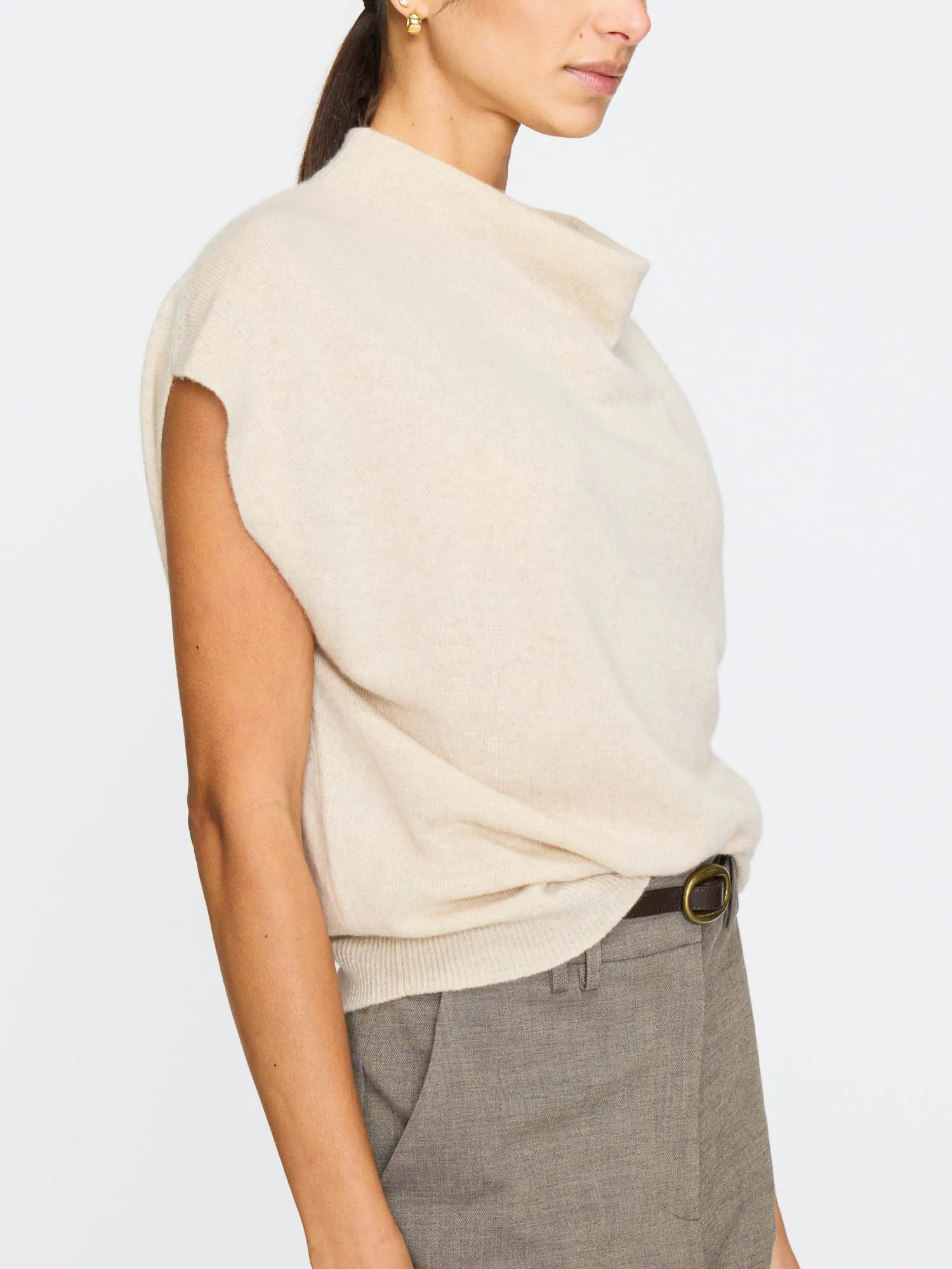 The Morten Funnel Neck Cashmere Top sold by Brochu Walker product image thumbnail 3