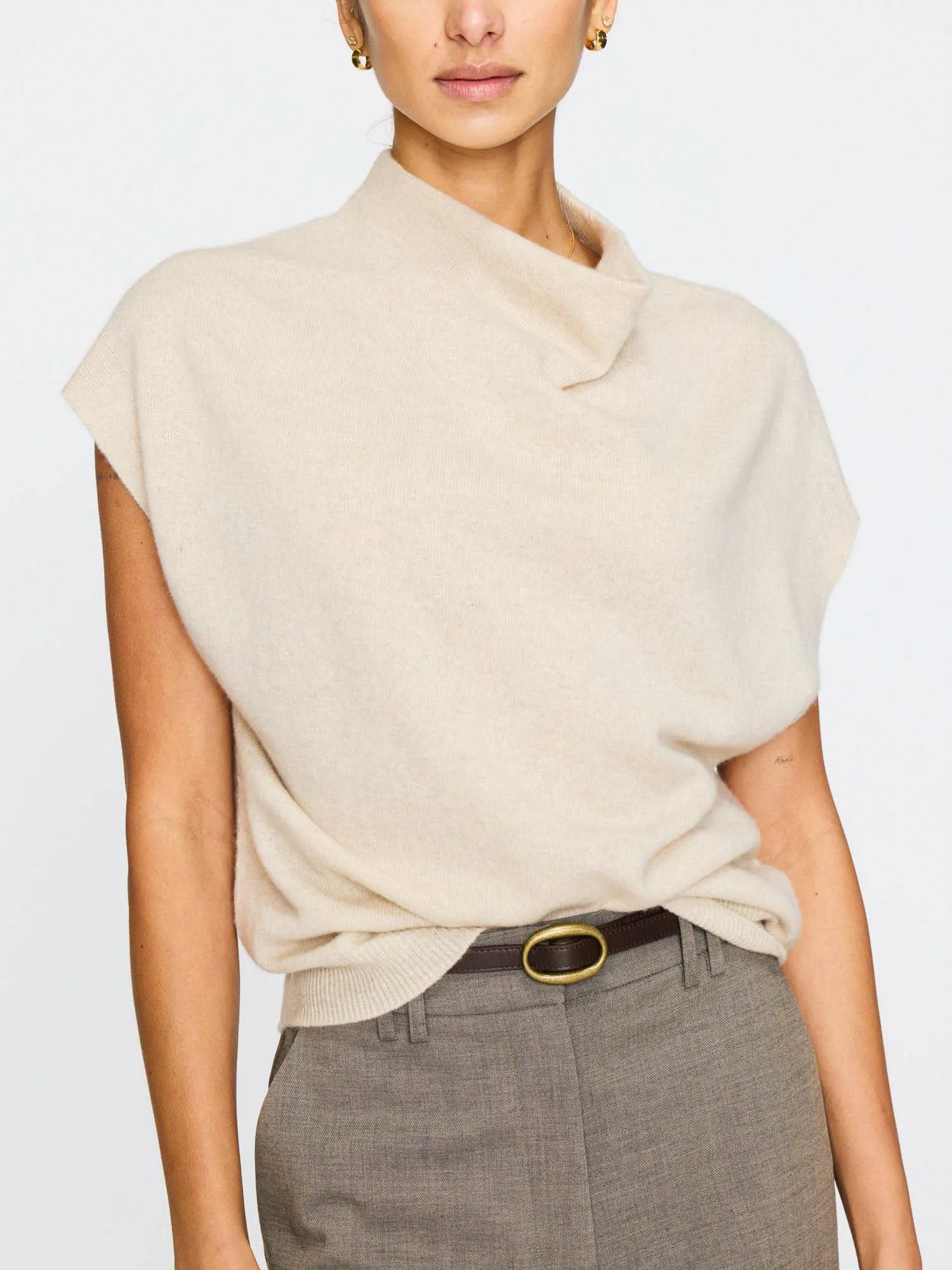 The Morten Funnel Neck Cashmere Top sold by Brochu Walker product image thumbnail 2