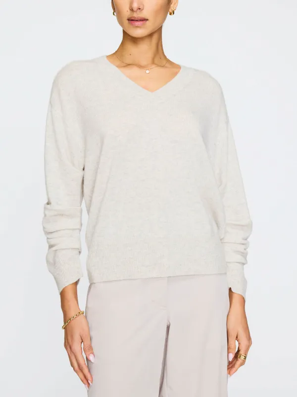 The Ennes Ruched Cashmere Sweater made by Brochu Walker