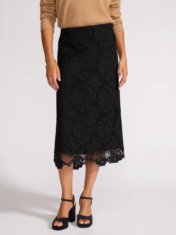 The Mara Lace Skirt made by Brochu Walker