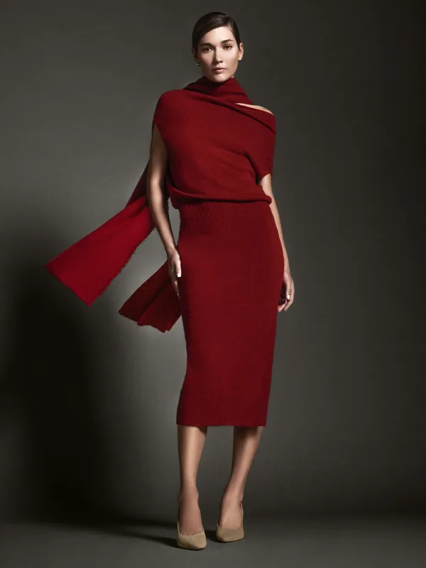 The Lori Sleeveless Cashmere Dress sold by Brochu Walker