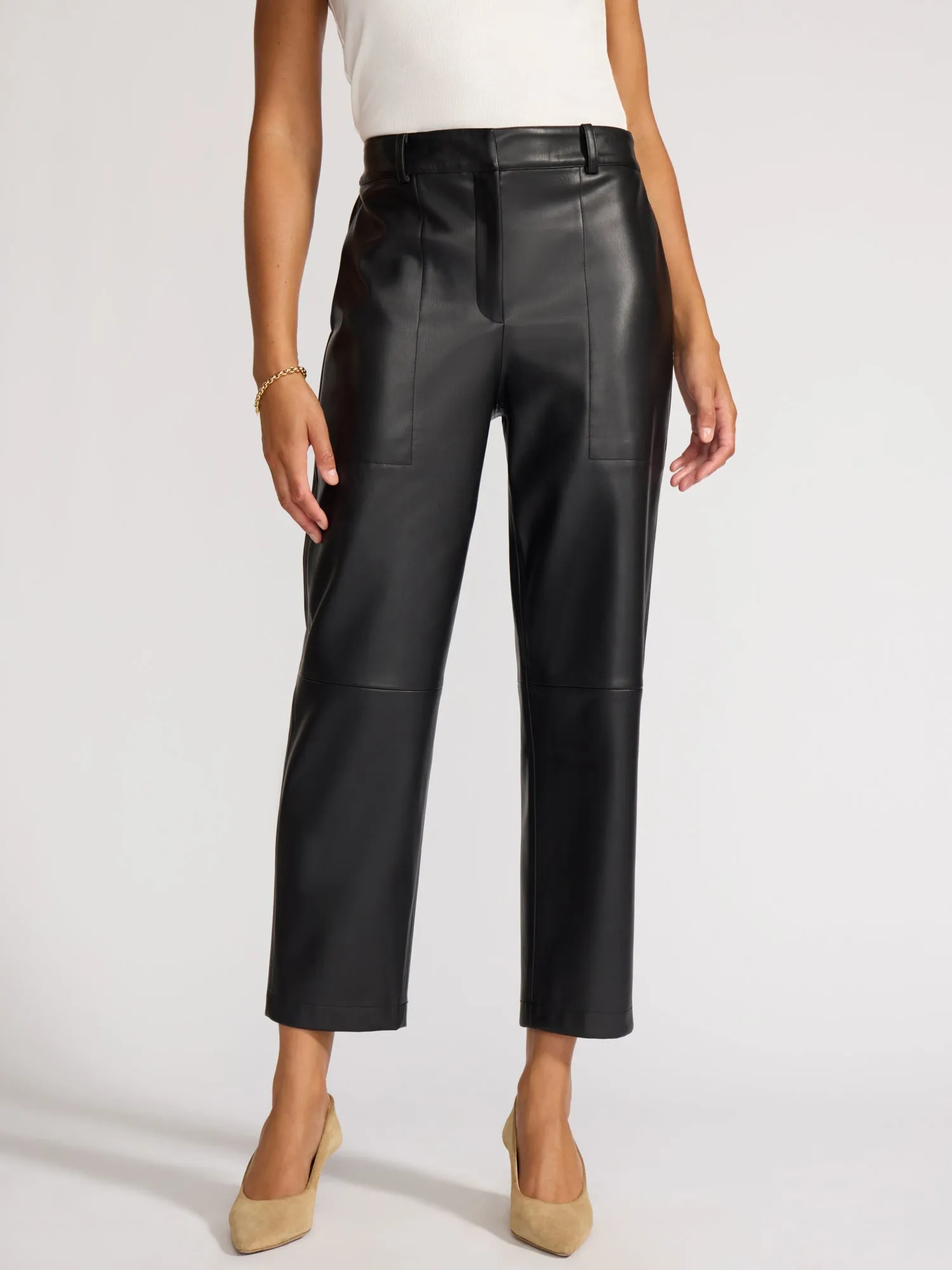 The Stone Vegan Leather Pant sold by Brochu Walker