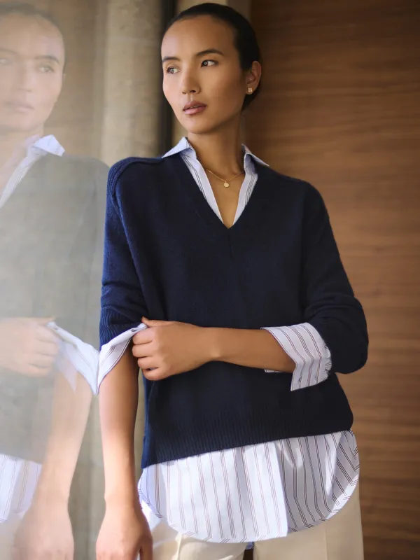 The Looker Layered V-Neck sold by Brochu Walker