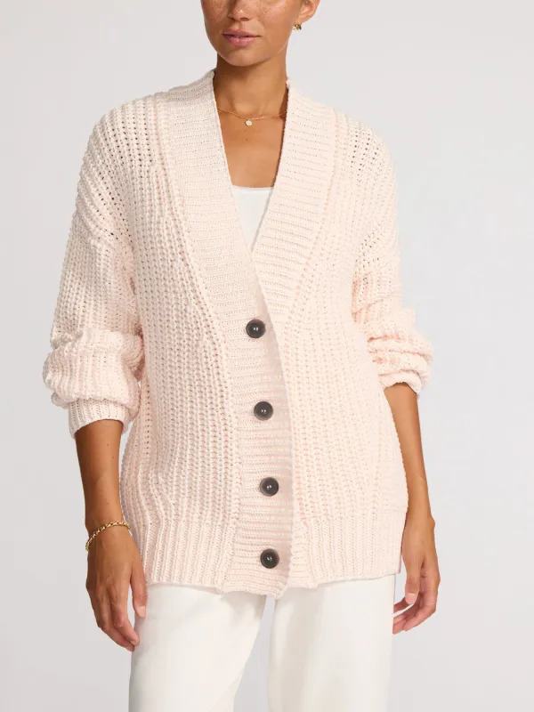 The Hume Handknit Cardigan made by Brochu Walker