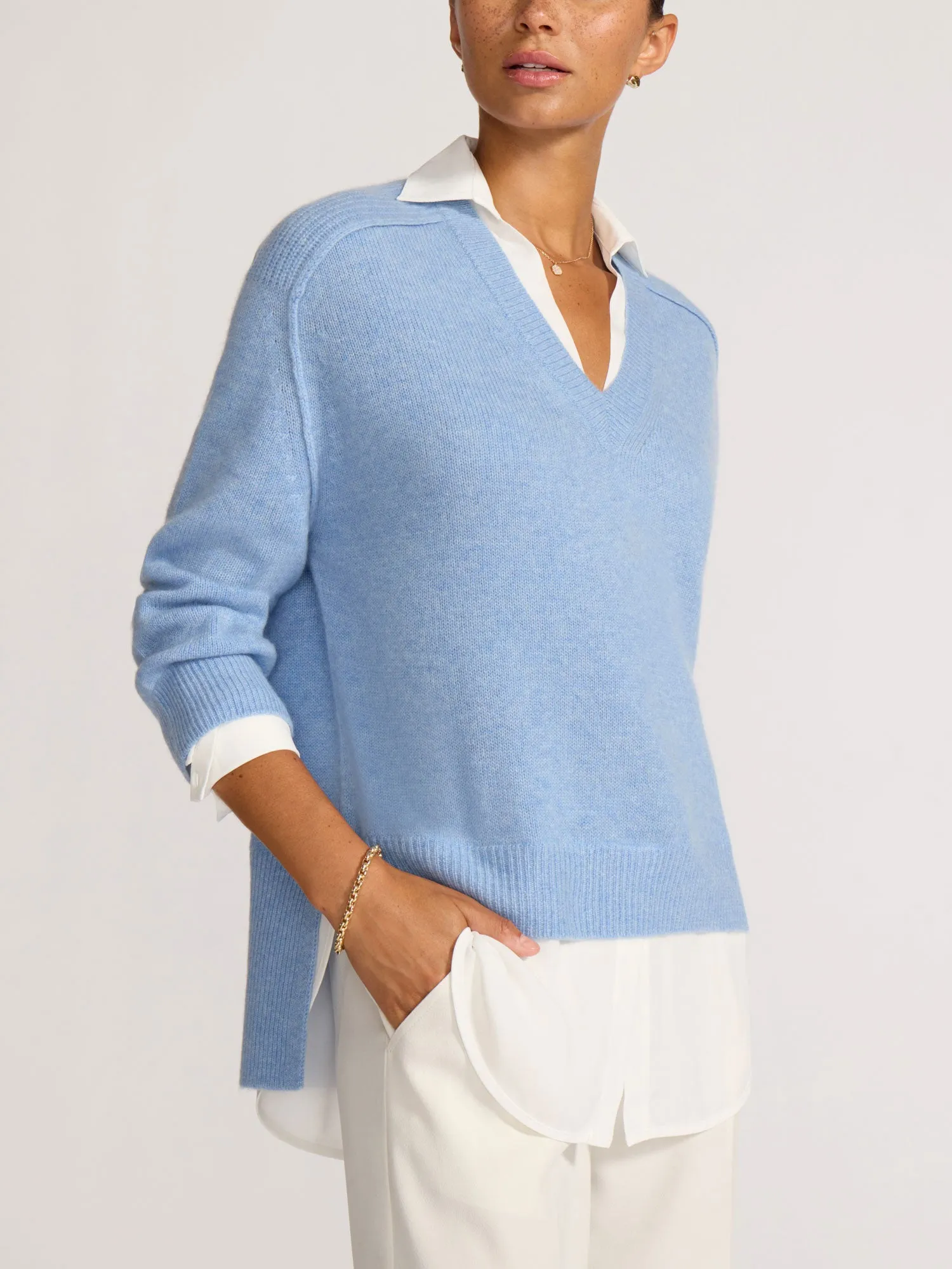 The Looker Layered V-Neck sold by Brochu Walker product image thumbnail 2