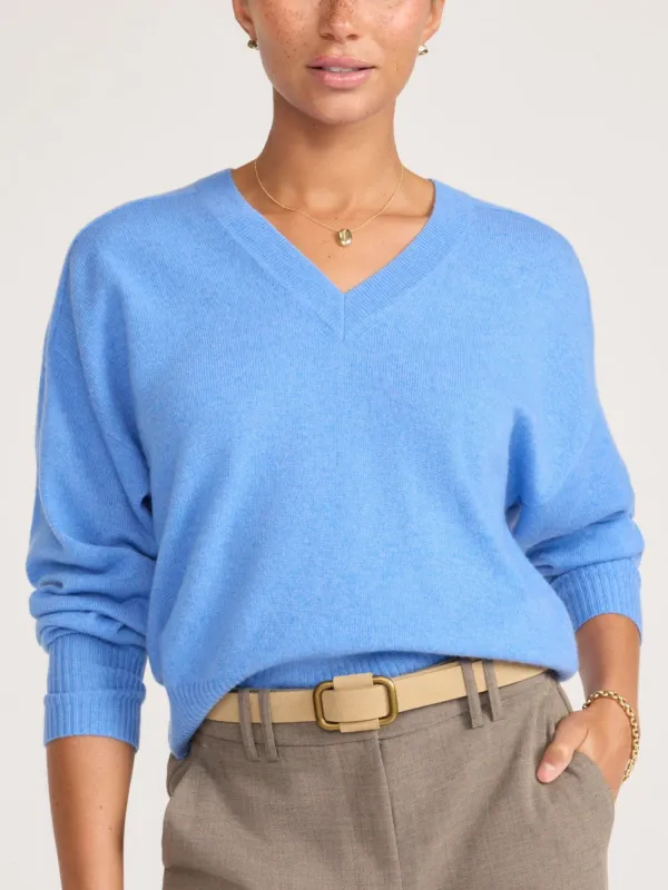 The Leia Vee Cashmere Sweater made by Brochu Walker