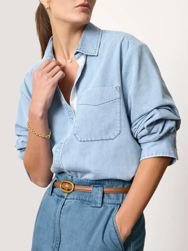The Pia Denim Shirt made by Brochu Walker