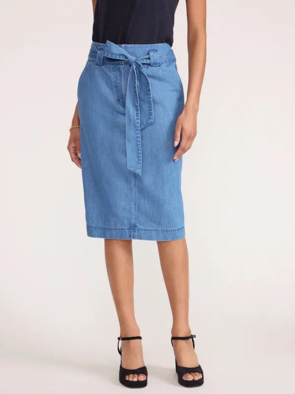 The Kora Denim Skirt made by Brochu Walker