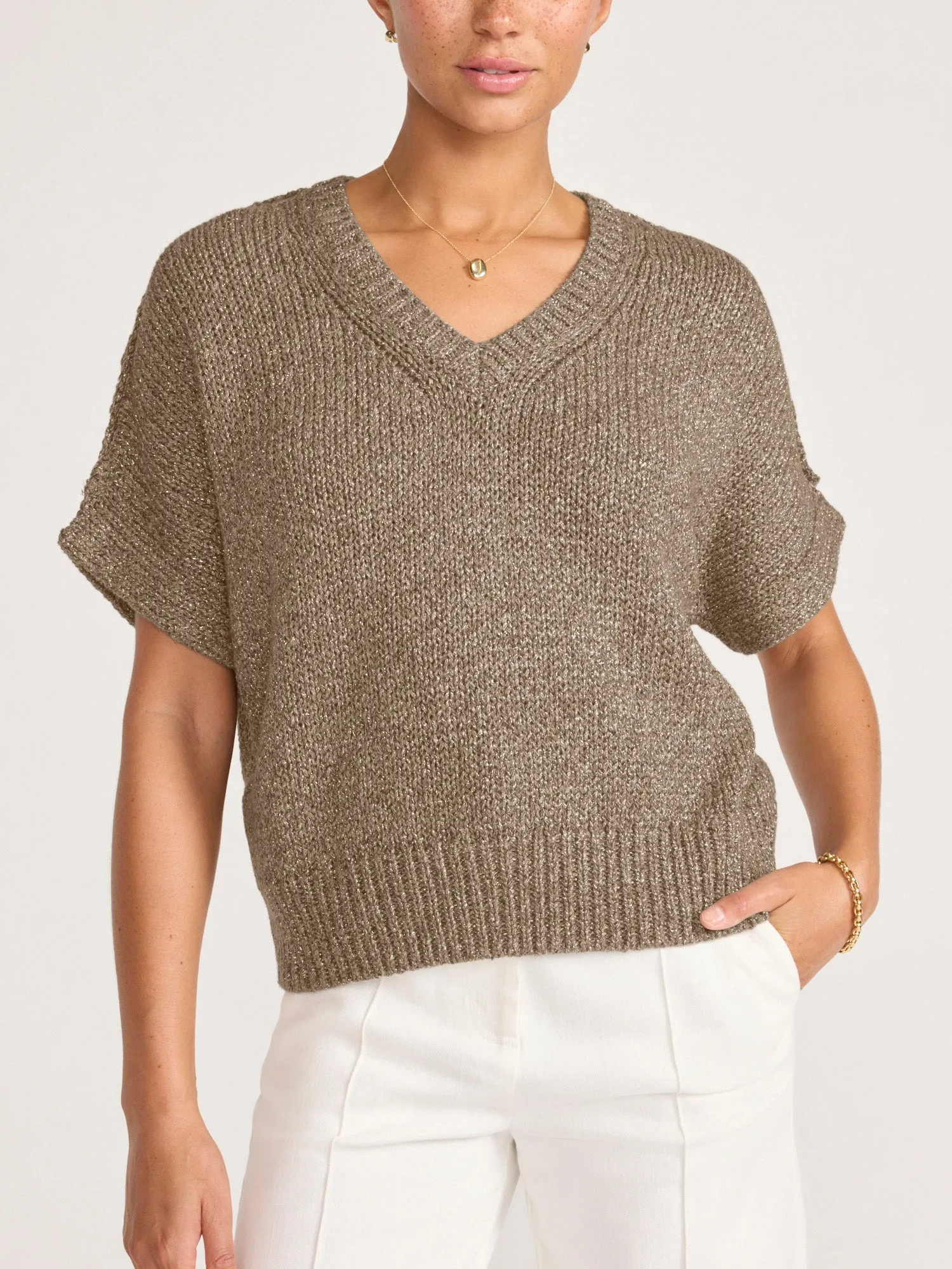 The Gaia Metallic Tee sold by Brochu Walker product image thumbnail 5