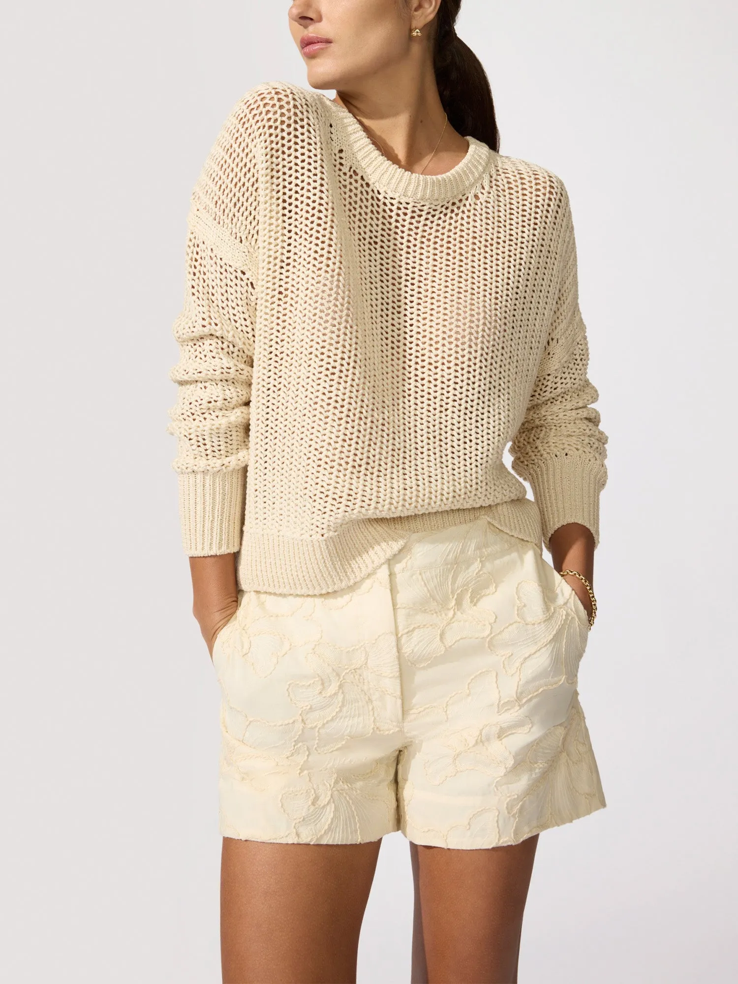 The Everyday Pointelle Bright Crew sold by Brochu Walker product image thumbnail 2