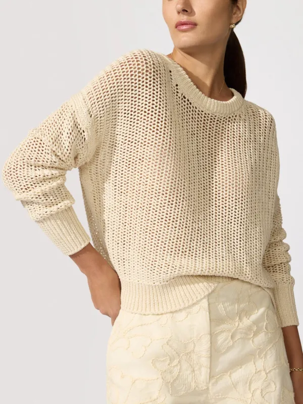 The Everyday Pointelle Bright Crew made by Brochu Walker
