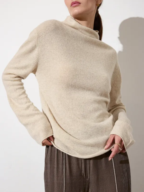 The Rhone Relaxed Funnel Sweater sold by Brochu Walker