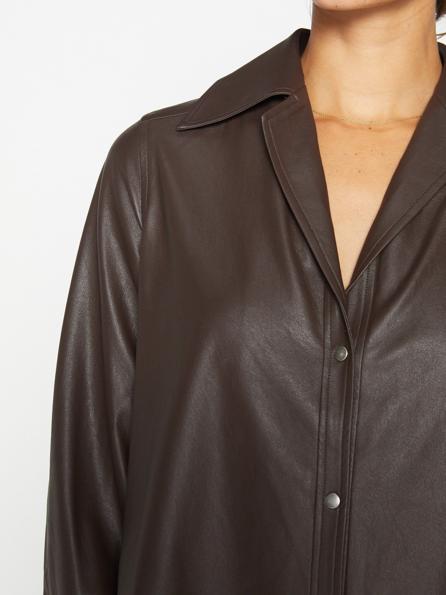 The Vegan Leather Layra Shirt sold by Brochu Walker product image thumbnail 5