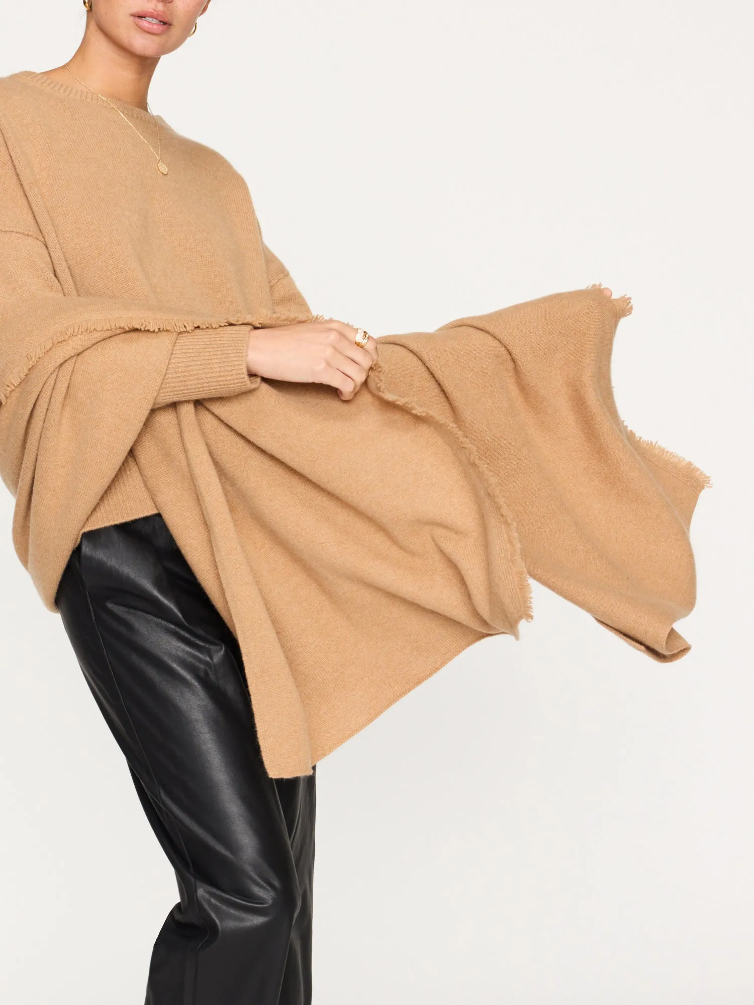 The Cashmere Fringe Wrap sold by Brochu Walker product image thumbnail 3