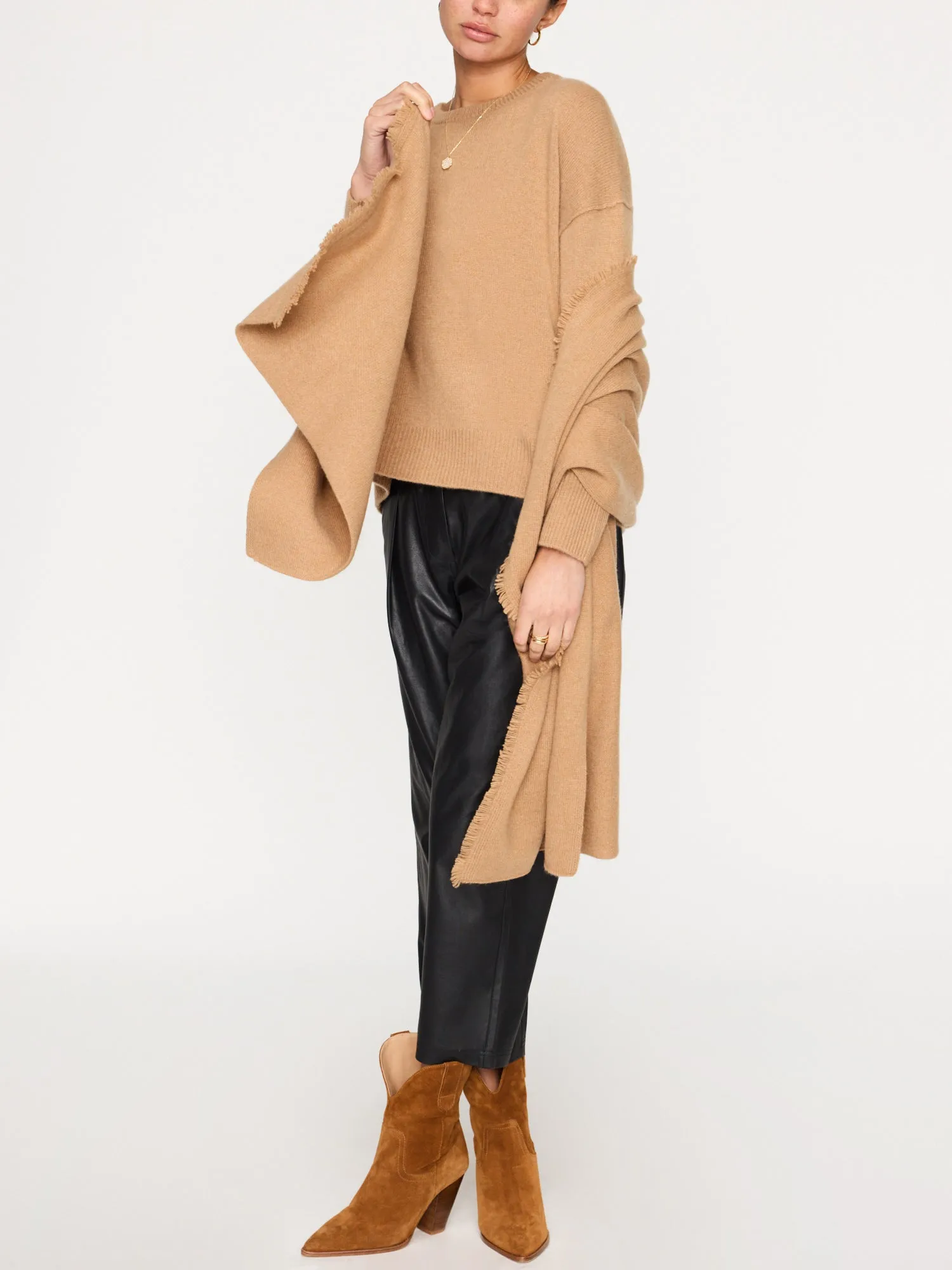 The Cashmere Fringe Wrap sold by Brochu Walker product image thumbnail 2