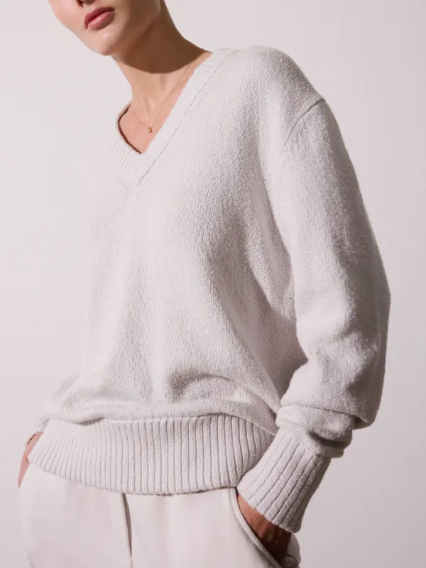 The Emery Knit Vee Sweatshirt made by Brochu Walker