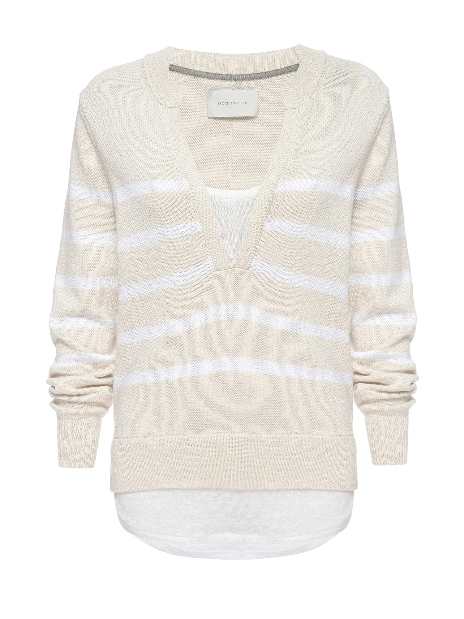 The Roan Layered Stripe Henley sold by Brochu Walker product image thumbnail 2