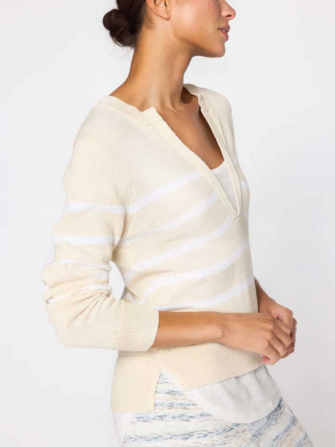 The Roan Layered Stripe Henley sold by Brochu Walker product image thumbnail 5
