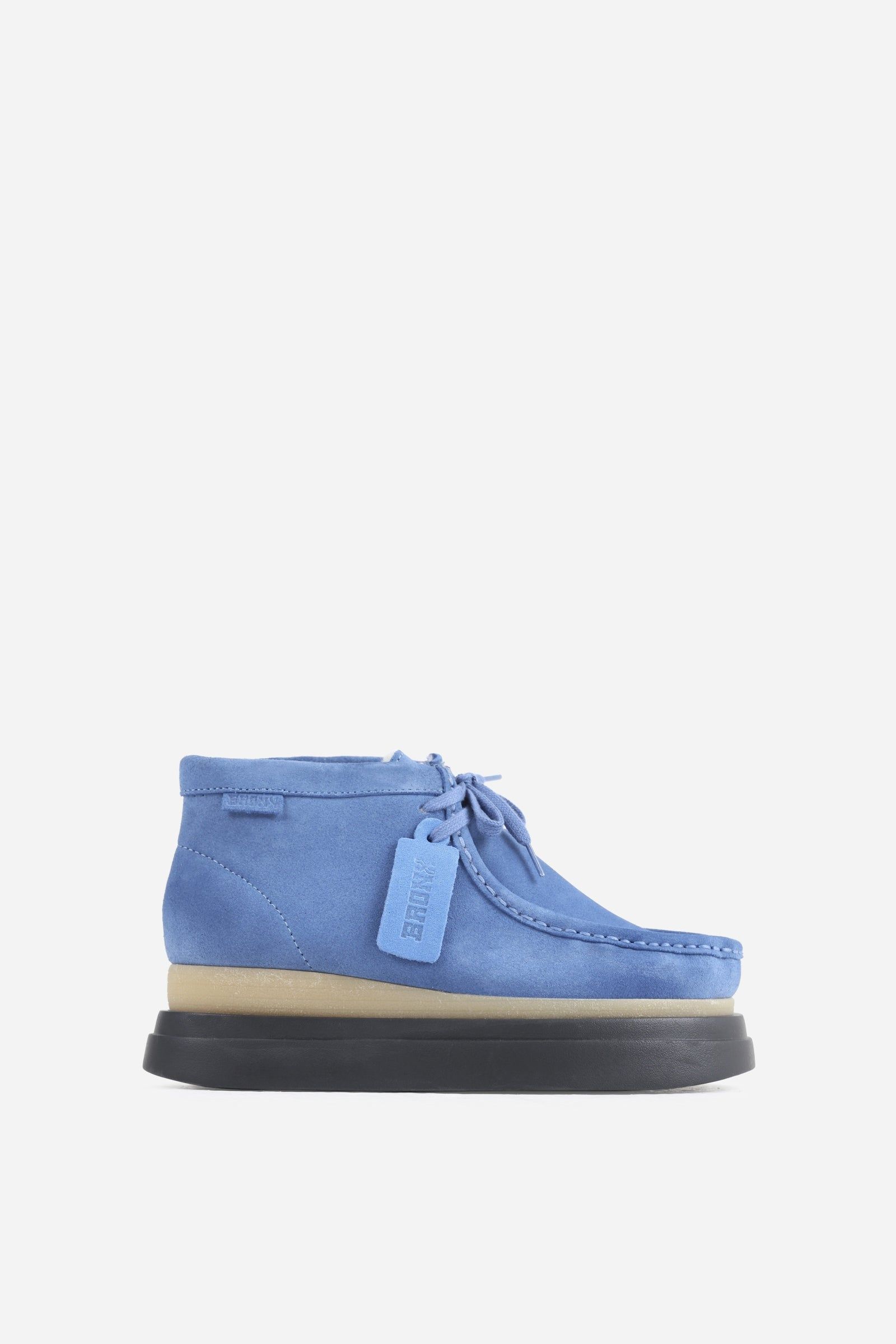 Lace Up Ankle Boot Chunky-Wondery | denim blue sold by Bronx