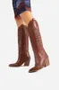 Western High Boot New-Kole | caramel sold by Bronx