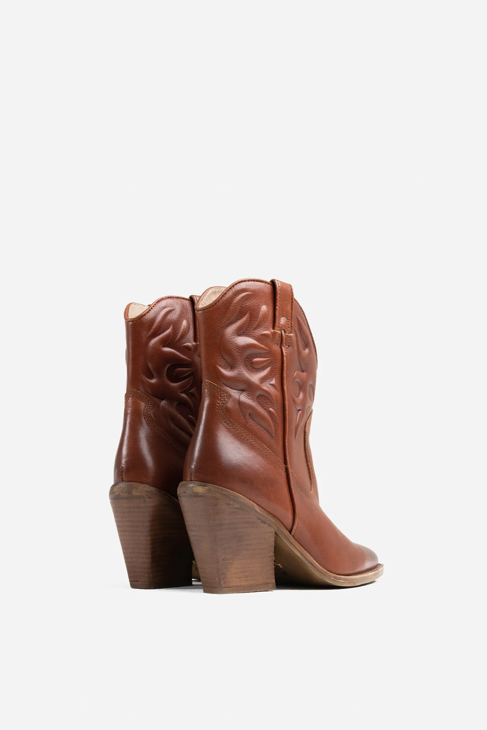 Cowboy Ankle Boot New-Kole | caramel sold by Bronx product image thumbnail 5