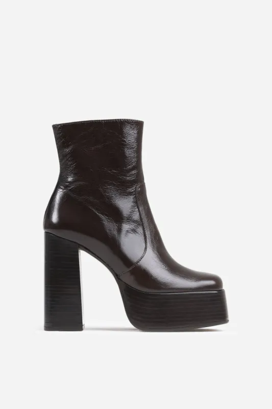 Heeled Ankle Boot Be-lla | dark brown sold by Bronx