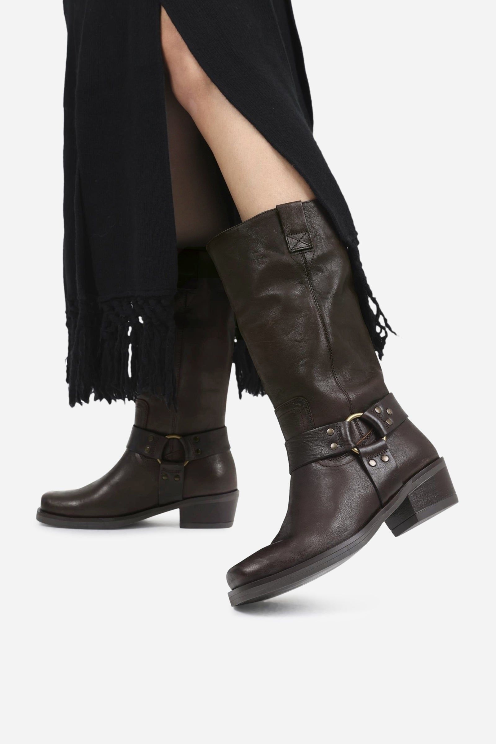High Boot Trig-ger | dark brown sold by Bronx product image thumbnail 2