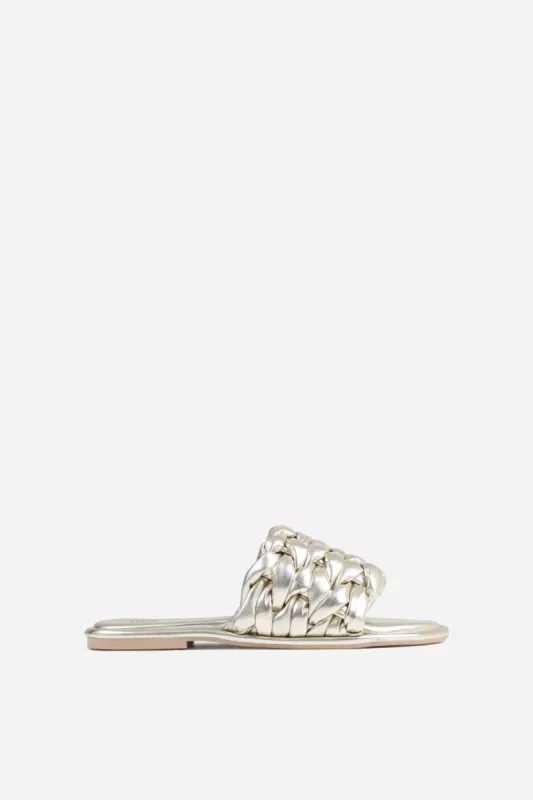 Sandal Delan-y | platinum gold sold by Bronx