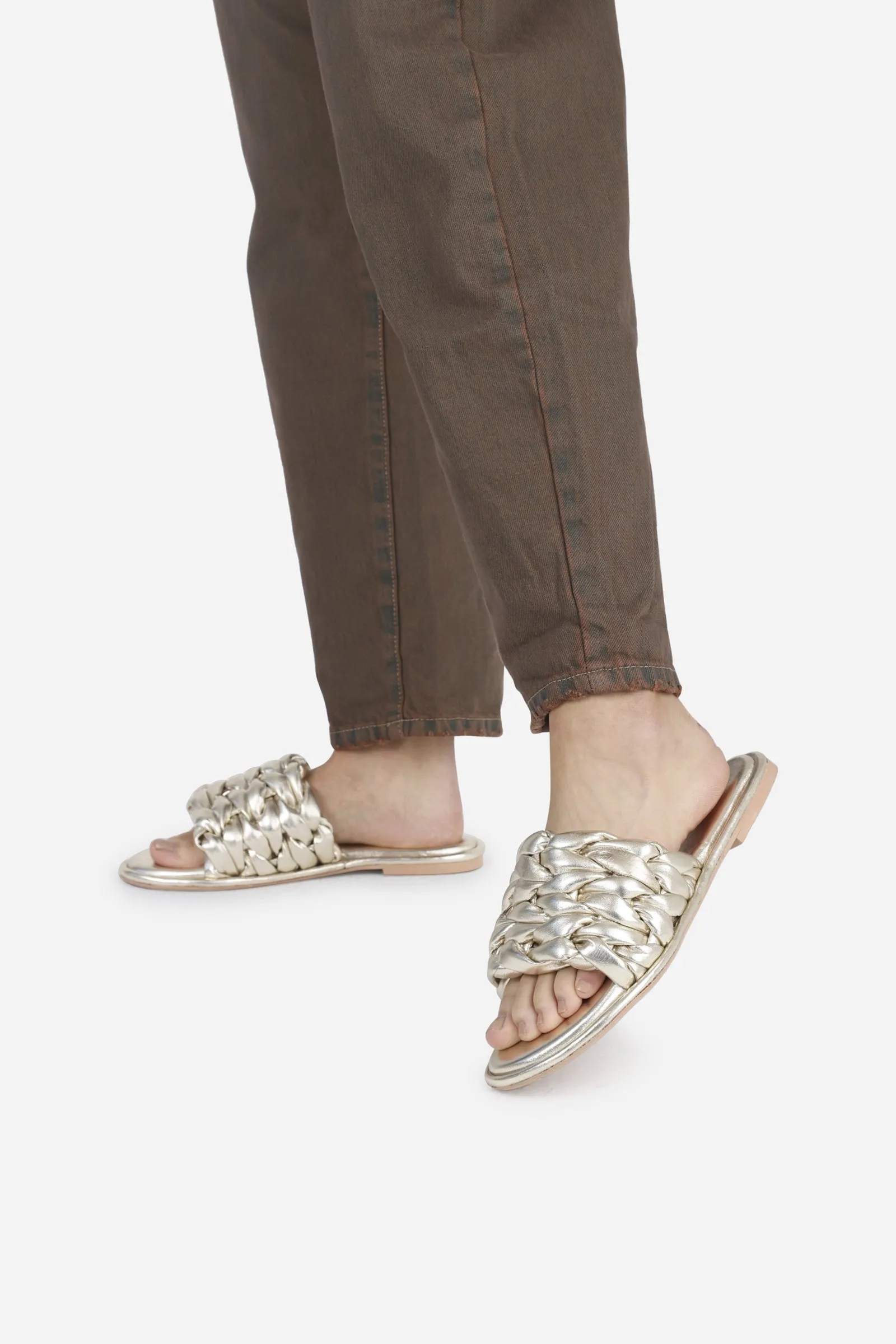 Sandal Delan-y | platinum gold sold by Bronx product image thumbnail 2