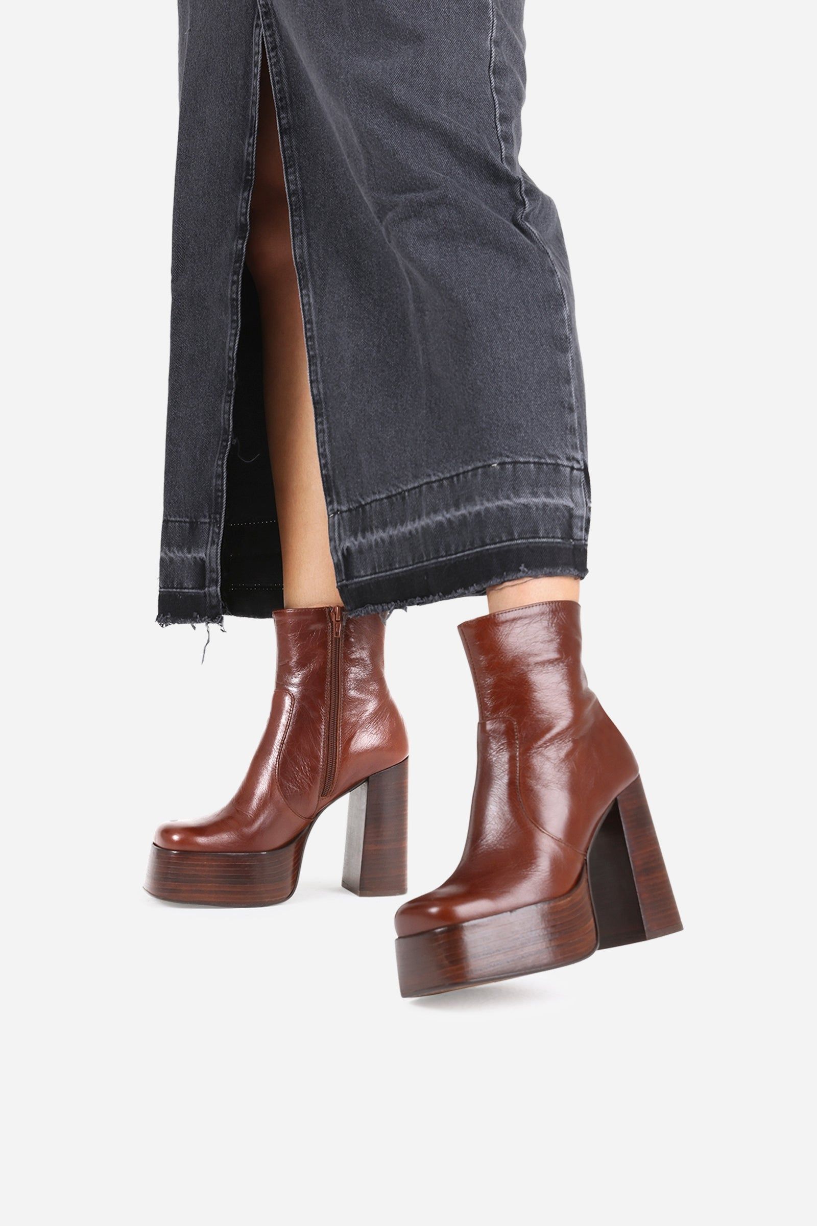Heeled Ankle Boot Be-lla | chestnut sold by Bronx product image thumbnail 2