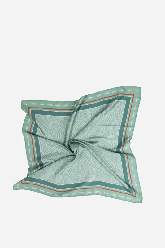 BRONX Scarf | jade green/off white/orange sold by Bronx