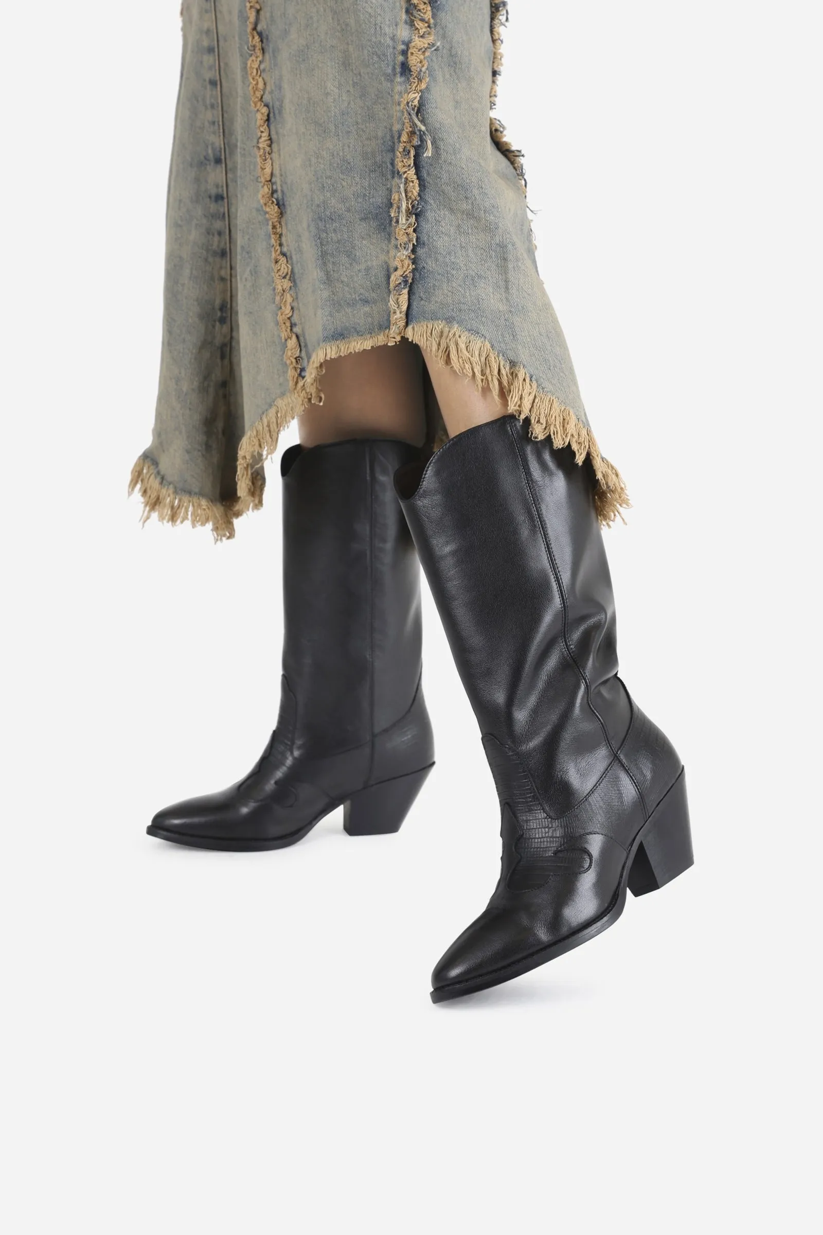 Western Ankle Boot Ta-lya | black sold by Bronx product image thumbnail 2