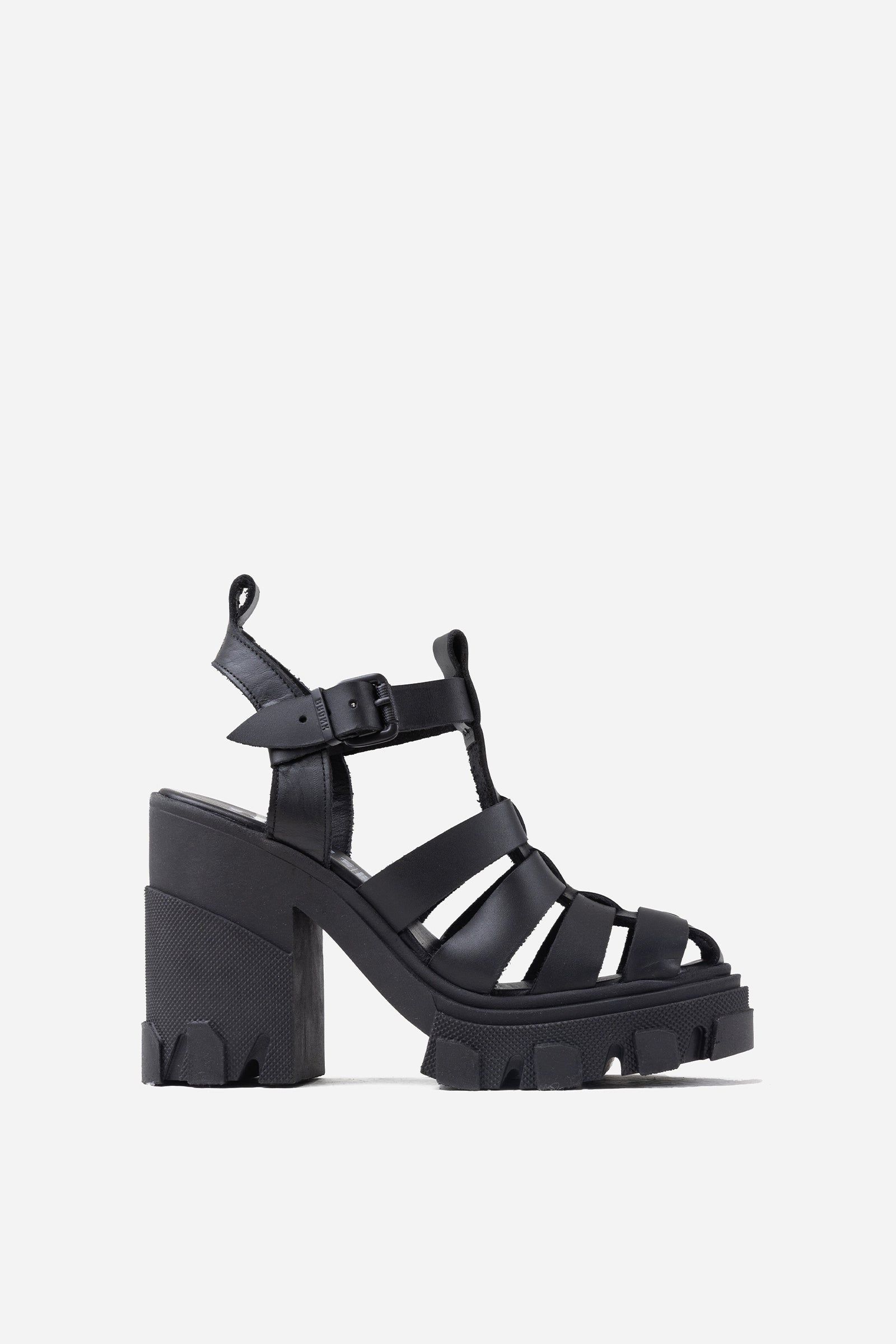 FURROW-SANDAL | black sold by Bronx