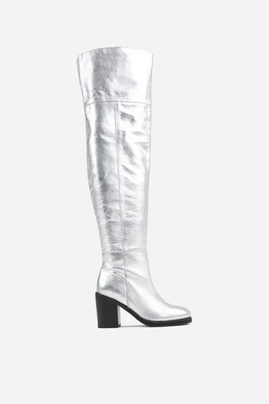 High Boot New-Patt | black/silver sold by Bronx