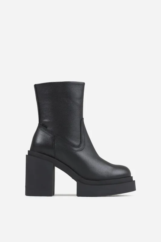 Heeled Ankle Boot Marl-ey | black sold by Bronx