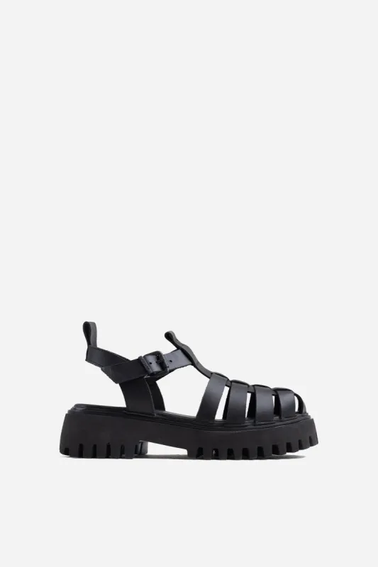 GROOVY-SANDAL | black sold by Bronx