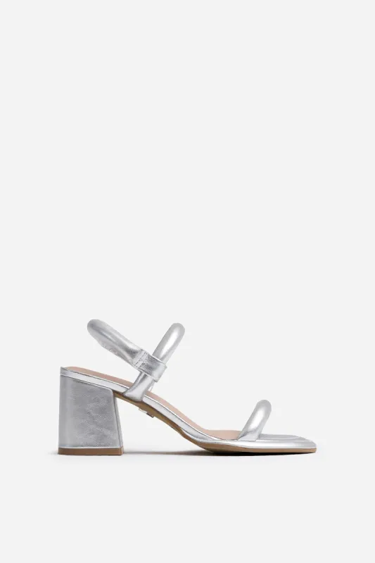 Heeled Sandal New-Jagger | silver sold by Bronx