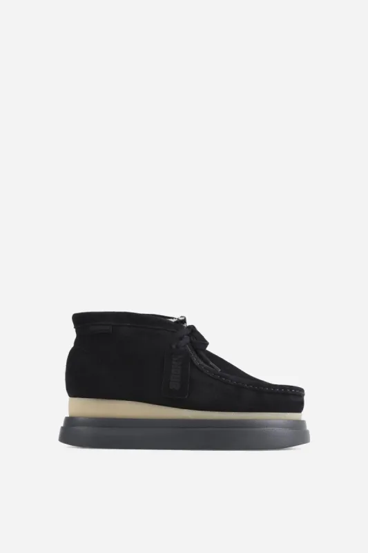 Lace Up Ankle Boot Chunky-Wondery | black sold by Bronx