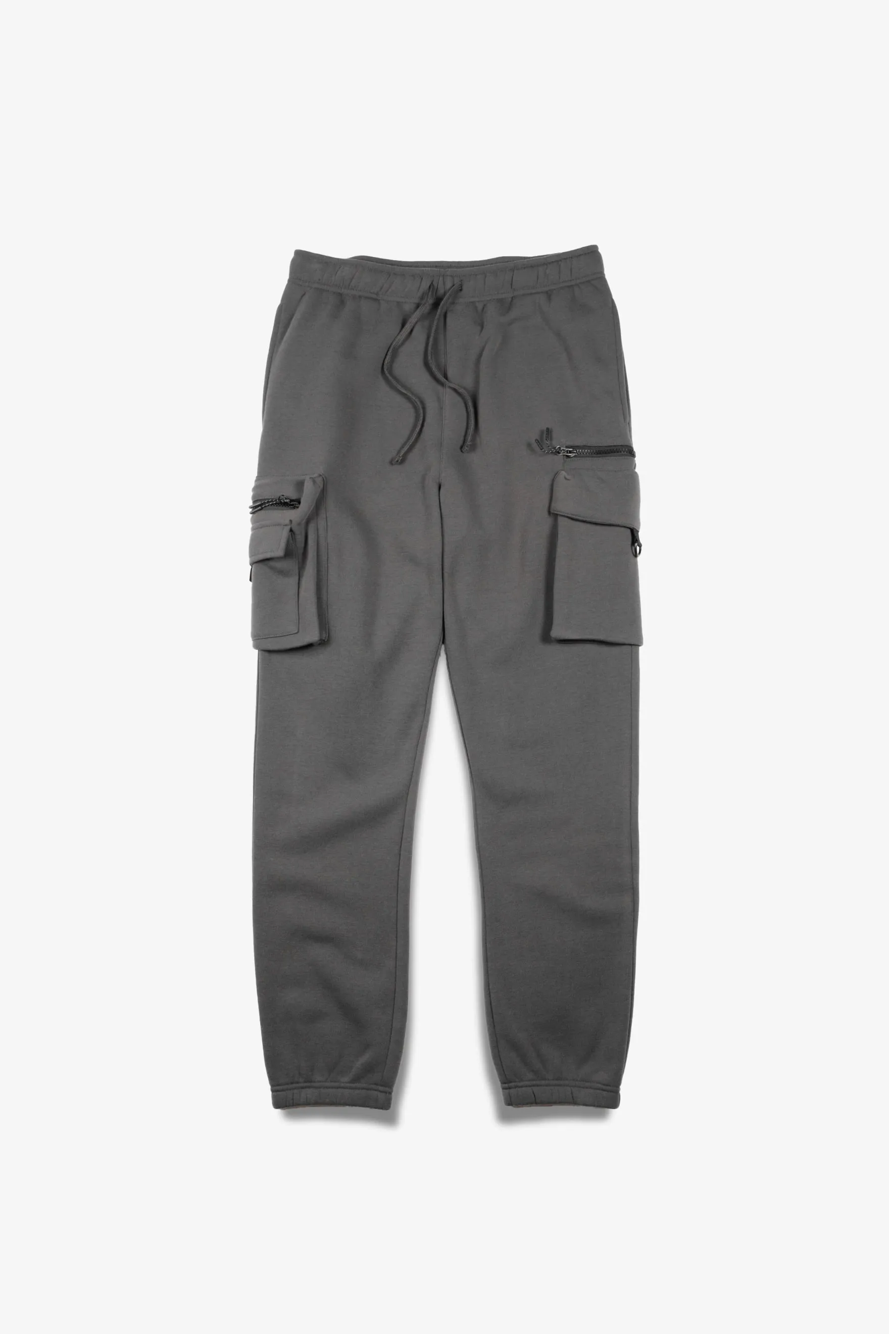 Zip Cargo Pocket Fleece Sweatpants sold by Brooklyn Cloth product image thumbnail 2