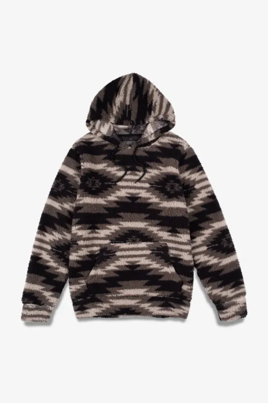 Aztec Sherpa Hoodie sold by Brooklyn Cloth