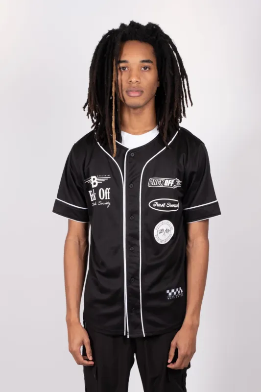 Back Off Mesh Baseball Jersey sold by Brooklyn Cloth