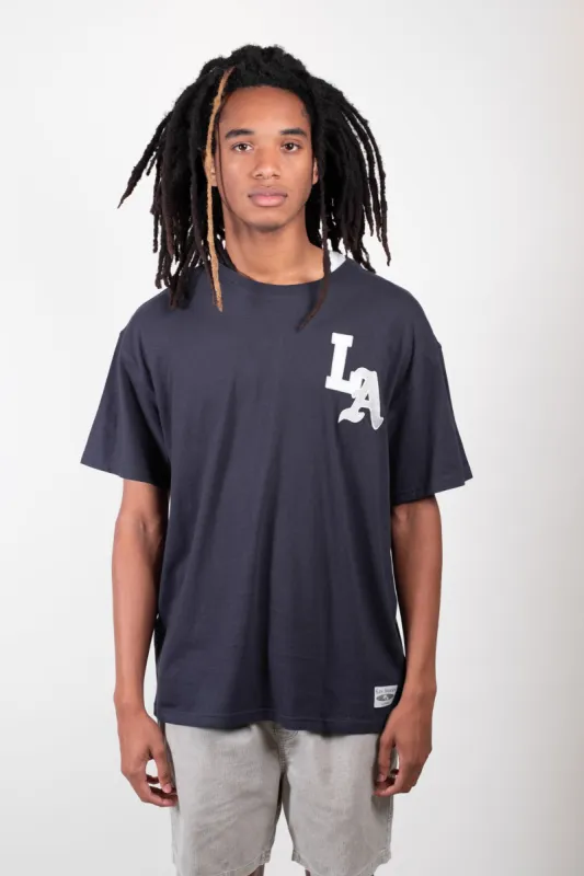 Boxy LA Varsity Tee sold by Brooklyn Cloth