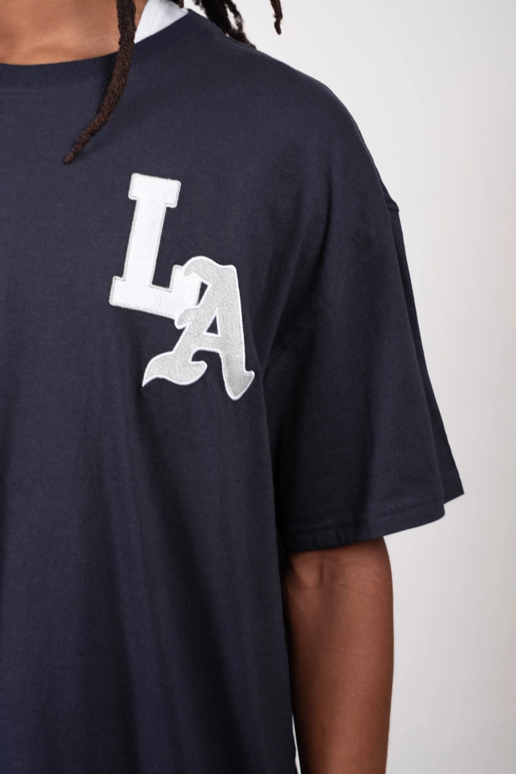 Boxy LA Varsity Tee sold by Brooklyn Cloth product image thumbnail 3